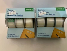 6 Rolls Of Invisible Gift Wrap Tape Matte Finish Home Rite AID. 3/4”x 400in