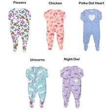 Carter's Girls Soft & Warm Polyester Fleece Footie Pajama