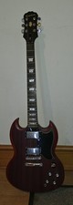 Epiphone Sg Electric Guitar and case  With Marshall  Amp