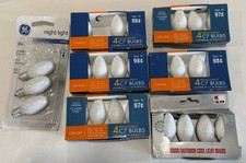 Lot 25 New White Bulbs C7 5 Watt 120v Indoor/Outdoor Lamps UL Certified Holiday