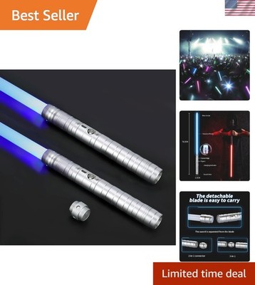15 Colors FX Lightsaber Duo - Perfect Rechargeable Gift for Star Wars Fans