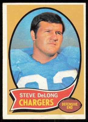1970 TOPPS STEVE DELONG SAN DIEGO CHARGERS #49 EX