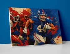 Cameron Skattebo Poster or Canvas - Cameron Skattebo NY Giants Wall Art Painting