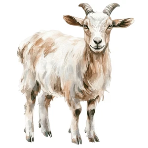 Farm Animals Goat Self Adhesive Vinyl Sticker