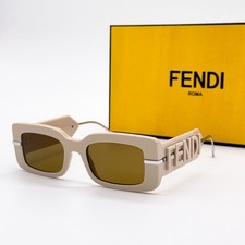 NEW FENDI SUNGLASSES FE40133I 57E BEIGE WOMEN EYEWEAR FENDI