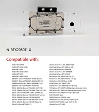 Granzon GPU Water Block For NVIDIA GeForce RTX 2080Ti/2080 Founders Edition 11GB