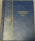 20 Franklin Half Dollars 1948-1963 90% Silver Coin Collection Whitman Album