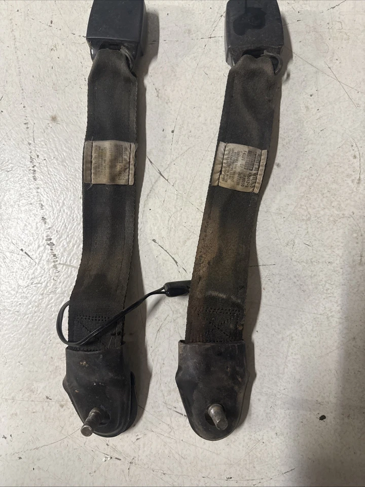 Juego de retractores de cinturón de seguridad delantero AMC Pacer 1975-80 par raro negro Foto 3 de 3