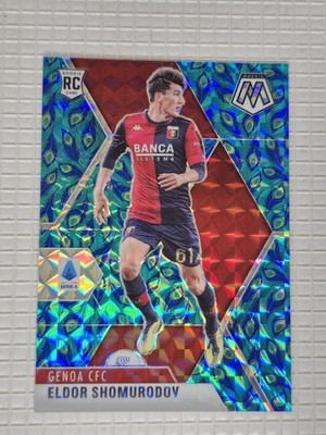 2020-21 Panini Mosaic Eldor Shomurodov - Peacock Rookie - Genua