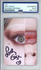 Lady Gaga Mayhem AUTOGRAPH SIGNED Cover Art Card Photograph Photo PSA DNA COA