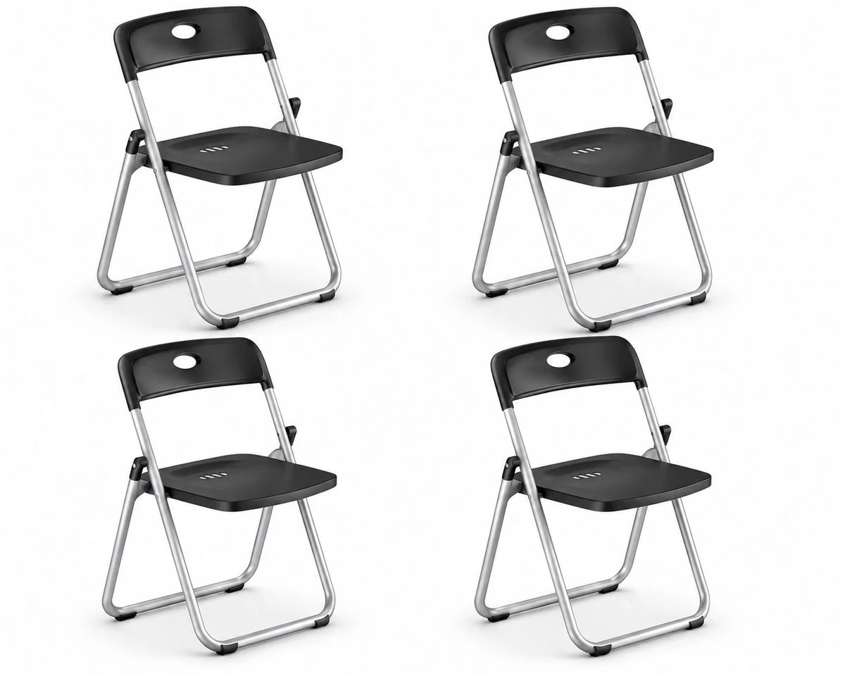 4x Klappstuhl Metallrahmen Gartenstühle Campingstuhl Faltstuhl Klappbar 150kg