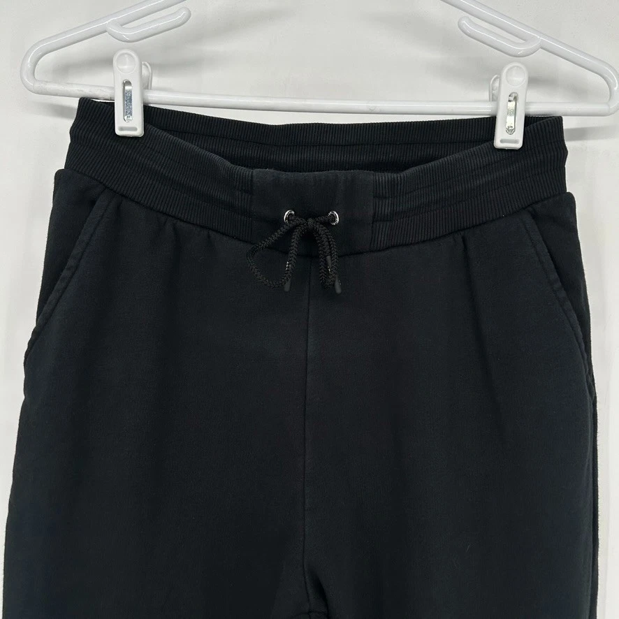 Pantalones deportivos Armani Exchange para hombre pequeños negros Strikethrough Foto 2 de 4