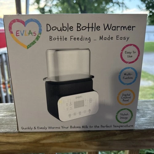 Evla’s Double Baby Bottle Warmer with Digital Display