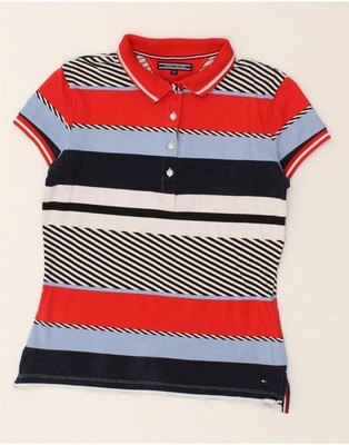 Tommy Hilfiger Damen Poloshirt UK 6 XS Mehrfarbig Gestreift BP19