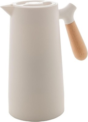 WOLFF - White Thermal Coffee Carafe   34oz / 1L Insulated Carafe - Food-Safe P