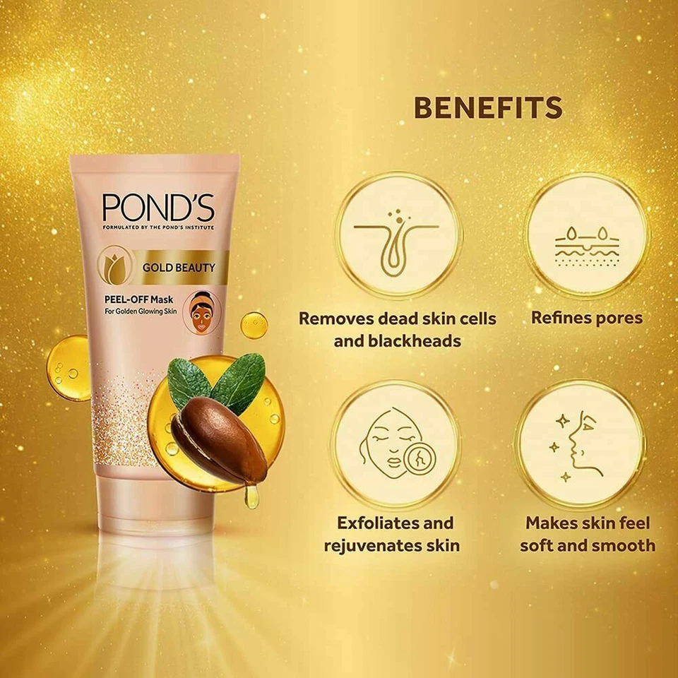 POND'S Gold Beauty Peel Off Mask Healthy Golden Glow 80 g - image 3 of 4