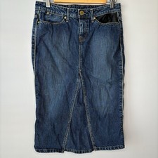 Vintage Levi's Denim Skirt Blue Star Pencil Western 30 8/10 Y2K European Vintage