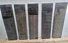 5 Pcs, Gaboon Ebony Guitar Bridge Blanks 8x 2x 1/2 Tonewood- Free US Shipping