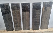 5 Pcs, Gaboon Ebony Guitar Bridge Blanks 8x 2x 1/2 Tonewood- Free US Shipping
