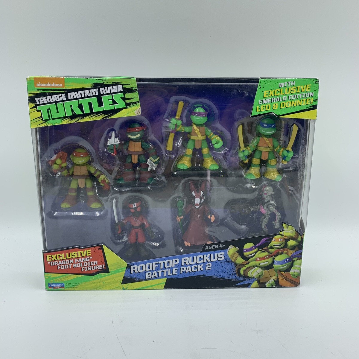 TN大量セット Teenage Mutant Ninja Turtles TMNT Rooftop Ruckus Battle Pack 2