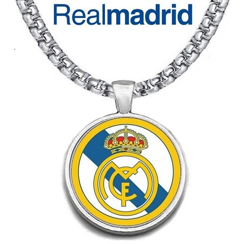 LARGE Real Madrid Soccer Fubol NECKLACE 