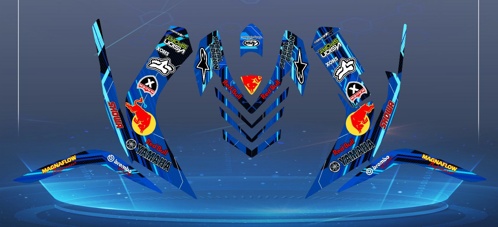 Yamaha Raptor 700-700R 2006/2012 Full Graphics kit Stikers Decals | eBay