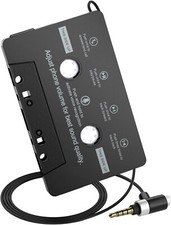 Car Cassette Aux Adapter with Microphone, Cable Audio Cassette Tape Adapter