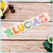 Custom Handmade Name Puzzle, Personalized Birthday Gift for Kids, Christmas Gift