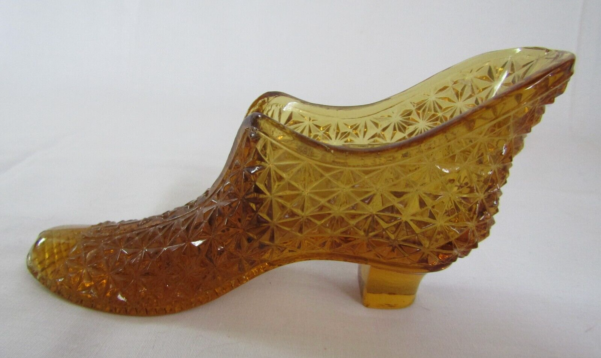 【Special Archives】 1954s SMITH antique Vintage LE Smith Glass Moon and Star Amethyst Carnival