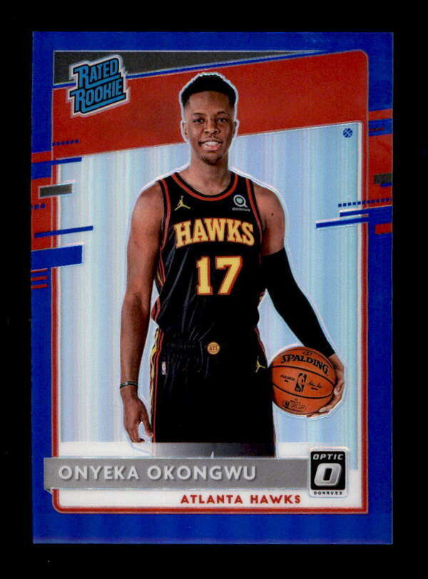 ONYEKA OKONGWU 2020/21 DONRUSS OPTIC #156 RATED ROOKIE BLUE PRIZM #41/59 BF3178