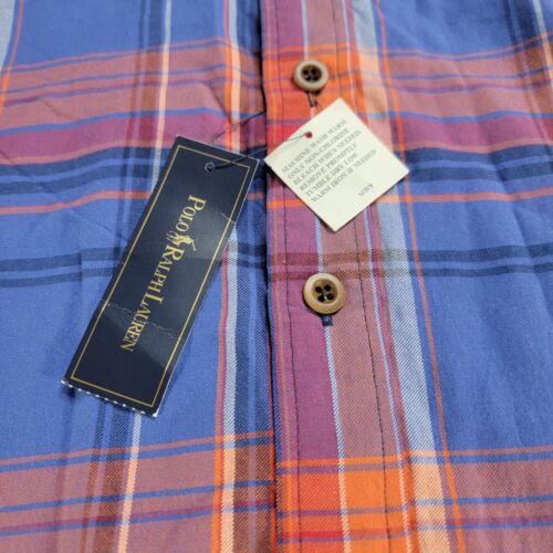 Polo Ralph Lauren Long Sleeve Button Up Aberdare 2 Plaid Men's Shirt Size XL New - Picture 2 of 9