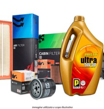 Kit Tagliando Filtri Champion e 6L Olio Opel Astra H 1.7 CDTi 07- 81KW 110CV