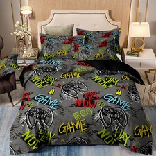 Image of Game Playstation Duvet Cover Bedding Set Single Double King Gamer Pillow Cases