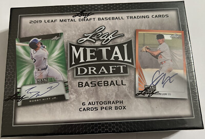 2019 Leaf Metal Draft Baseball Box - Hobby - 6 Autos!!!