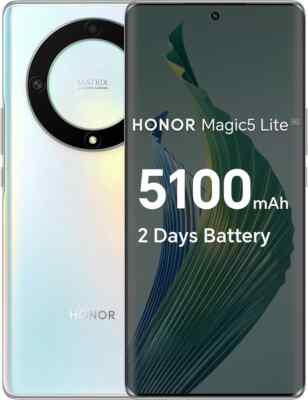Open Box Honor Magic 5 Lite 5G 256GB 8GB 6.67'' Unlocked International Version