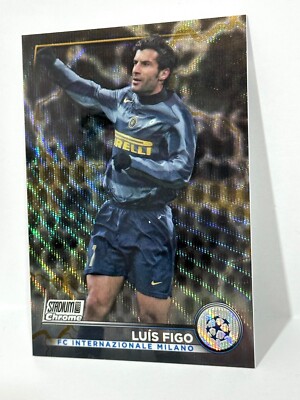 2022-23 Topps Stadium Club Chrome UCL Luis Figo Black/Gold