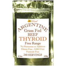Argentine Beef Thyroid Powder Undefatted Desiccated Grass Fed & Finished Pasture