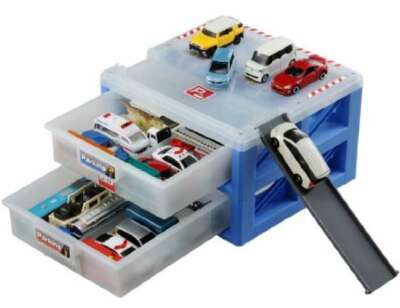 Tomica Parking Case 24cars  Storage Box 2 Drawers  JAPAN