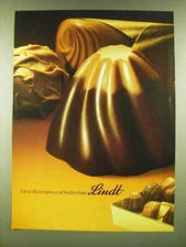 1990 Lindt Chocolate Ad - Great masterpieces of Switzerland
