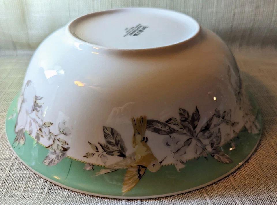 Louça BonJour néctar frutífero 10" tigela de porcelana beija-flor - Imagem 2 de 4