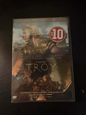 #ad Troy DVD 2004 Widescreen Starring Brad Pitt Eric Bana Orlando Bloom New Sealed $2.99