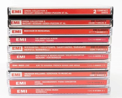 Lot of 10 EMI Classics CDs Classical Beecham Beethoven Vaughan Williams Mozart