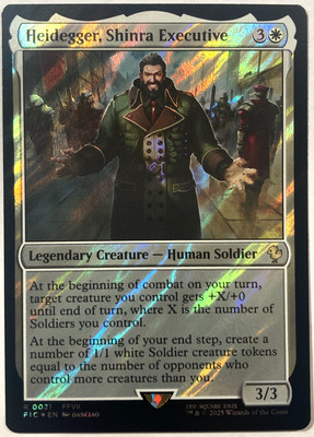 MTG Heidegger, Shinra Executive (Surge Foil) Commander: Final Fantasy 21 FF7