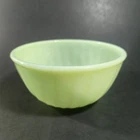 Vintage 6” Anchor Hocking Fire King Swirl Jadeite Green Mixing Bowl Ovenware USA