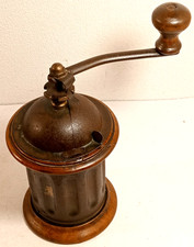 ANTICO MACINA CAFFE'-MACININO-IN LEGNO E FERRO-DA COLLEZIONE-VINTAGE-D'EPOCA