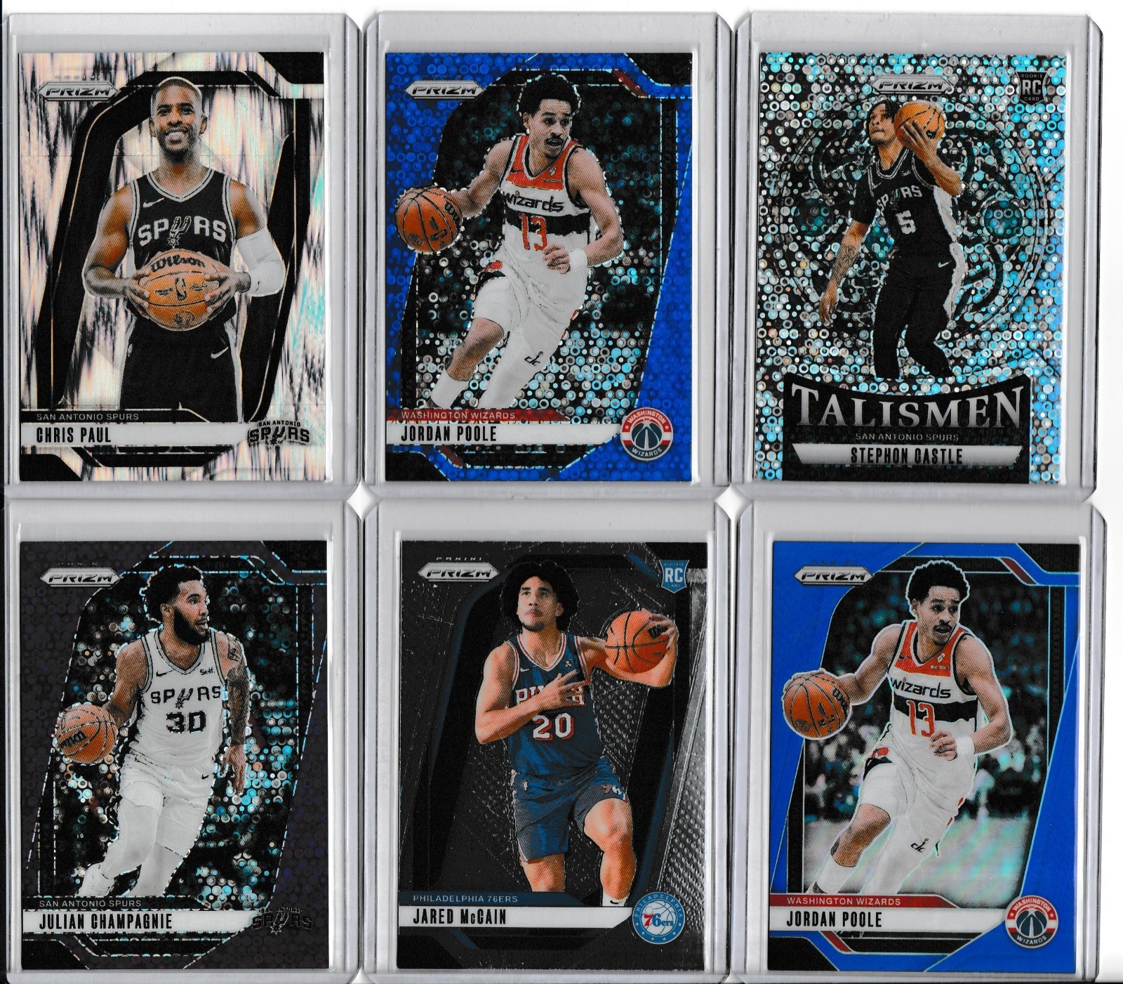 2024-25 Panini Prizm Silver Disco Talismen #14 RC Stephon Castle SPURS