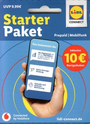 LIDL CONNECT Starter Paket Inkl. 10   Startguthaben