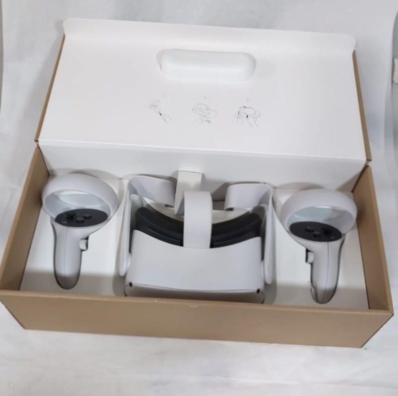 Meta Quest 2 Standalone VR Headset  with Touch Controllers, 128gb White.