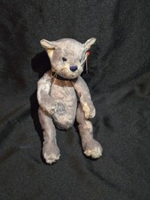 Ty Attic Treasures Fairchild Cat Plush 1999 Gray Kitty Stuffed Animal with Tag