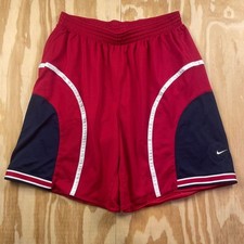 Vintage Y2K Nike Basketball Shorts Red Men s XXL